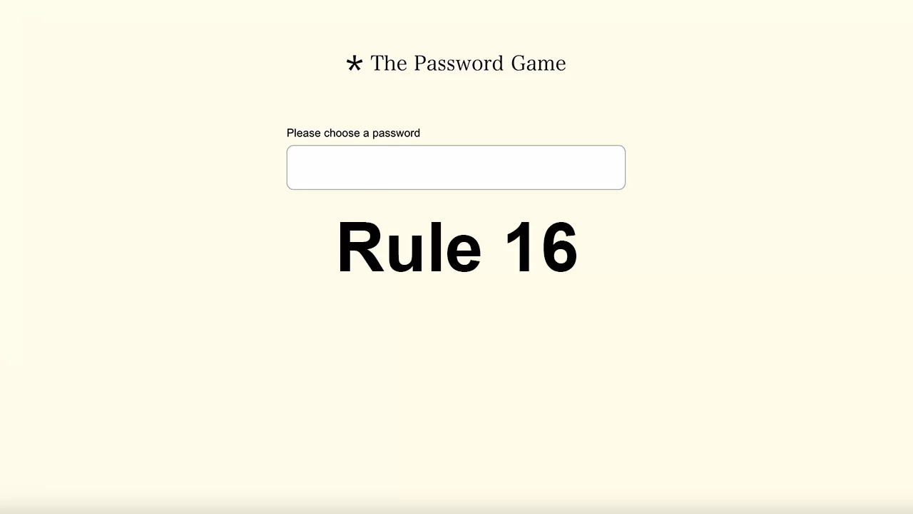 Common Challenges in Rule 16 Password Game and Practical Fixes